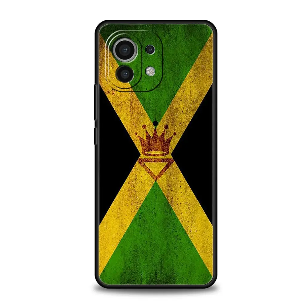 Funda de teléfono con bandera nacional de Jamaica para Xiaomi Mi 17 15T 15 14 14T 13T 12T Pro 12 13 Lite 5G 11T Poco X6 X7 X5 Pro, funda suave - imagen 3
