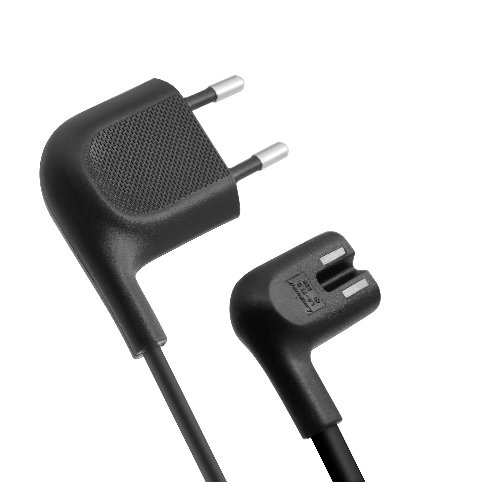 Cable de alimentación de la UE Cable de alimentación de TV en ángulo Cable de alimentación de CA de la UE en ángulo para Samsung TV PS5 PS4 Xbox impresoras Cámara Conductor de cobre