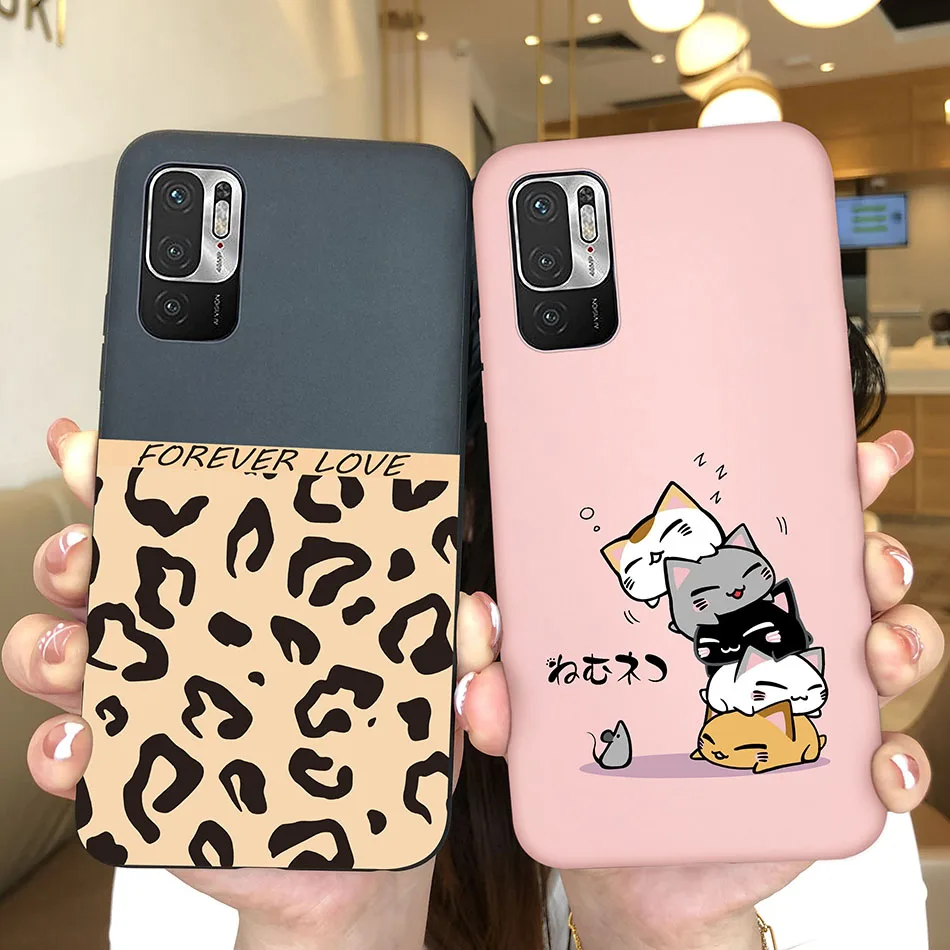 Funda de teléfono para Xiaomi Redmi Note 10 10T 11 SE 5G, carcasa suave protectora de dibujos animados de girasol para Xiaomi Poco M3 Pro 5G Coque - imagen 3