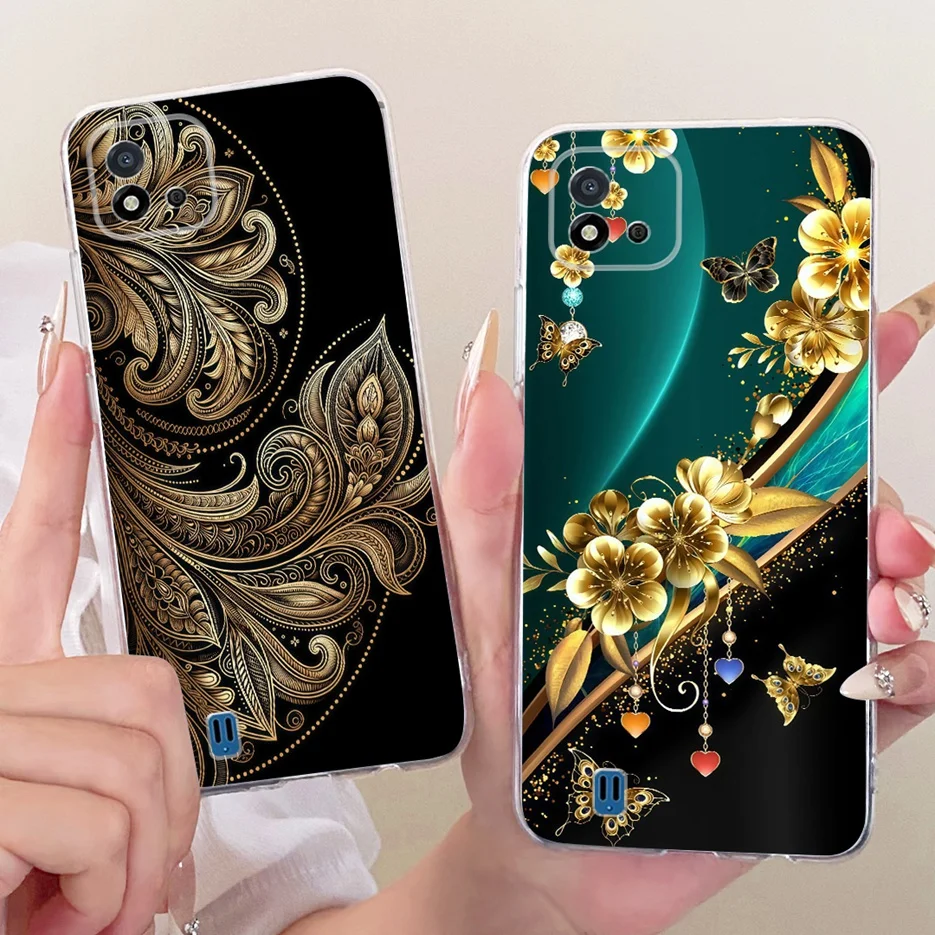 Para Realme C11 2021 funda RMX3231 nueva funda pintada de mariposa suave funda de teléfono delgada para Realme C20 C 11 RealmeC11 2021 2020 Fundas - imagen 5