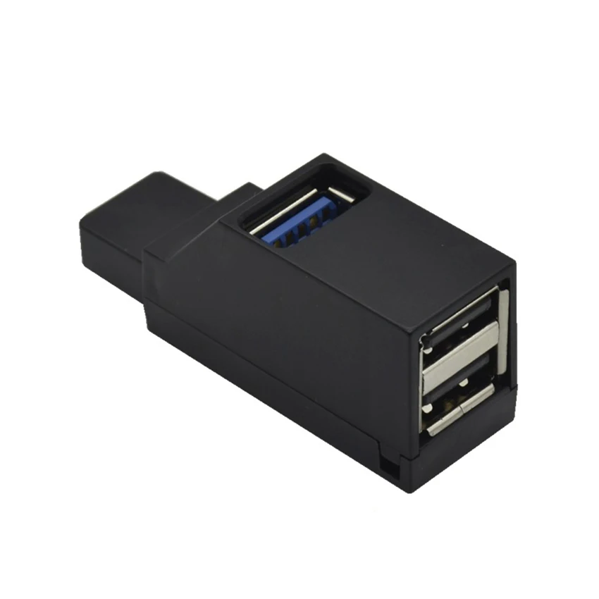 Adaptador de concentrador USB 3,0, extensor de concentrador USB 2,0, concentrador USB de 3 puertos, transferencia de datos de alta velocidad, estación de acoplamiento divisor USB para PC y portátil, 1 ud. - imagen 5