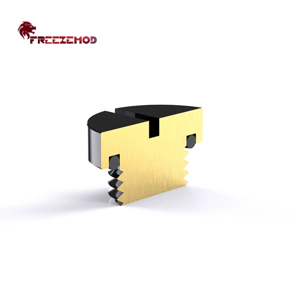 FREEZEMOD-enchufe de cobre para ordenador, refrigeración por agua, 23 de latón, cara lisa, moneda de parada de agua, accesorios de enchufe ranurado, GDT-YZ, nuevo, 2023 - imagen 2