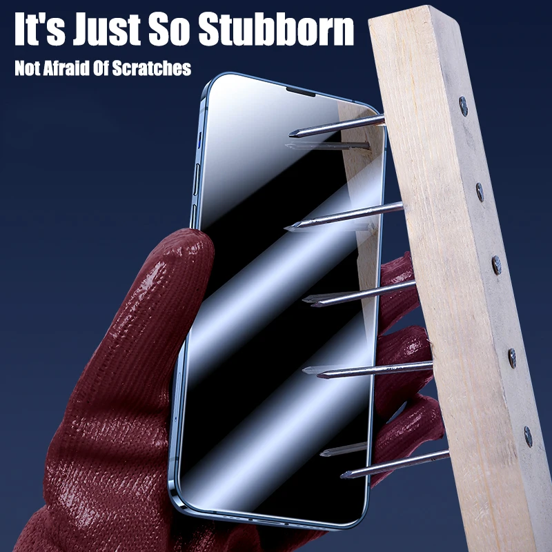 Protector de pantalla de vidrio templado para iPhone, Protector de pantalla antiexplosión para iPhone 14, 13, 12, 11 Pro Max, 7, 8 Plus, X, XR, XS Max, 4 unidades - imagen 3