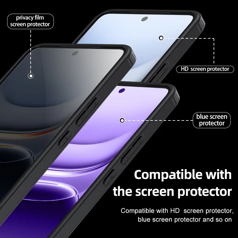 Para ViVO IQOO 13 funda magnética ELVEV cristalino duro PC protección de cámara cubierta trasera transparente - imagen 3