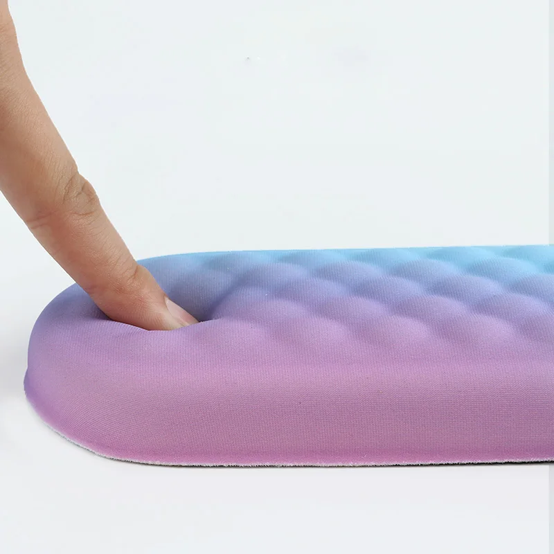 Juego de almohadillas para reposamuñecas para teclado, alfombrilla para ratón de espuma viscoelástica suave, cojín de soporte para muñeca, alfombrilla ergonómica para ratón para ordenador para aliviar el dolor - imagen 3