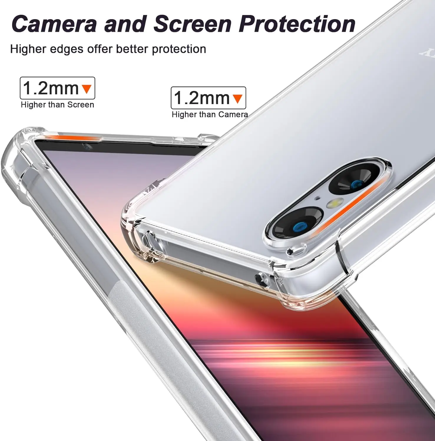 Funda de teléfono transparente de TPU para Sony Xperia 1 VII VI V 5 IV 10 III II funda protectora a prueba de golpes Fundas Capa Coque - imagen 4