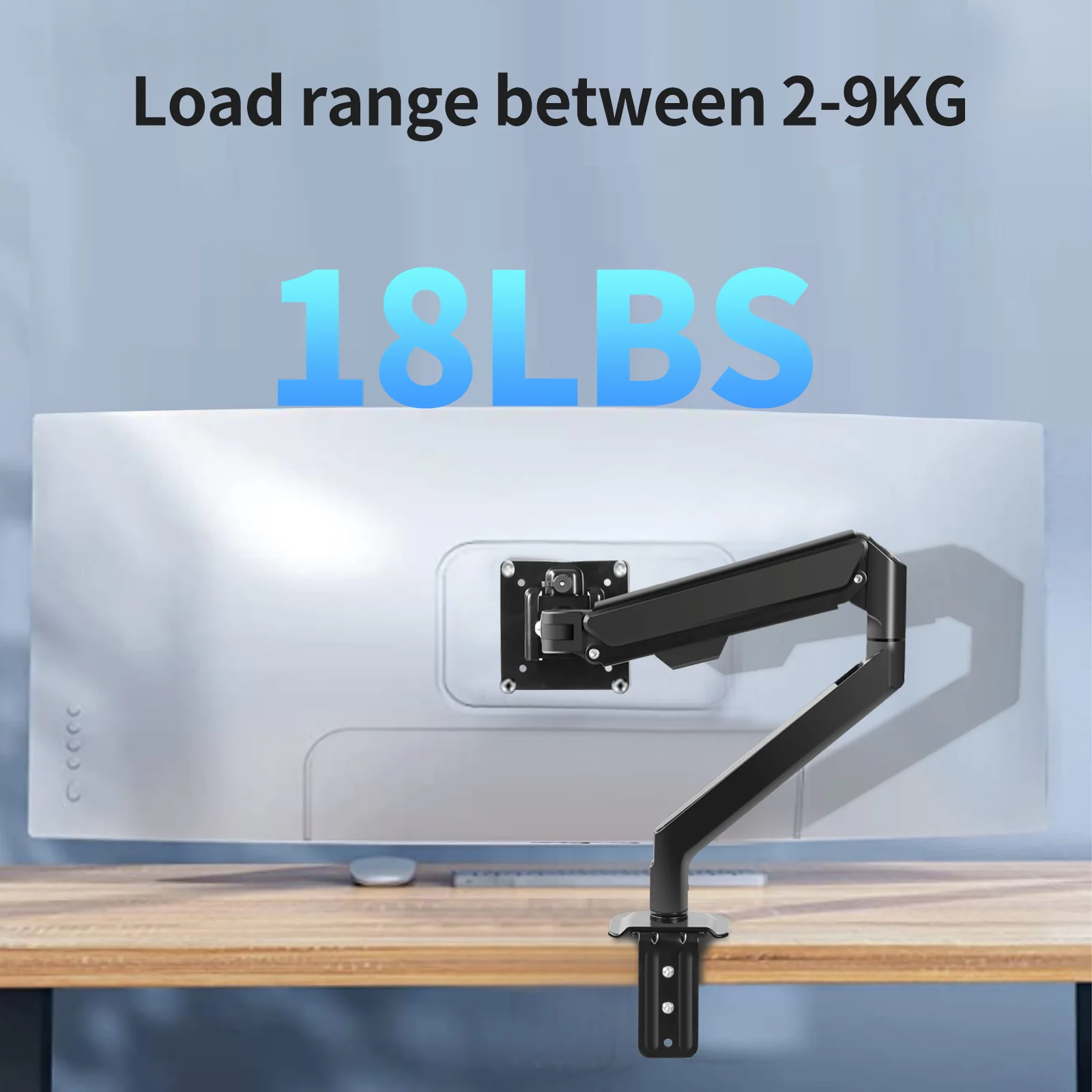 HILLPORT 17-36 "Soporte de Monitor brazo de escritorio LED LCD resorte de Gas montaje de movimiento completo soporte de inclinación de PC soporte 2-9kg M3 - imagen 4