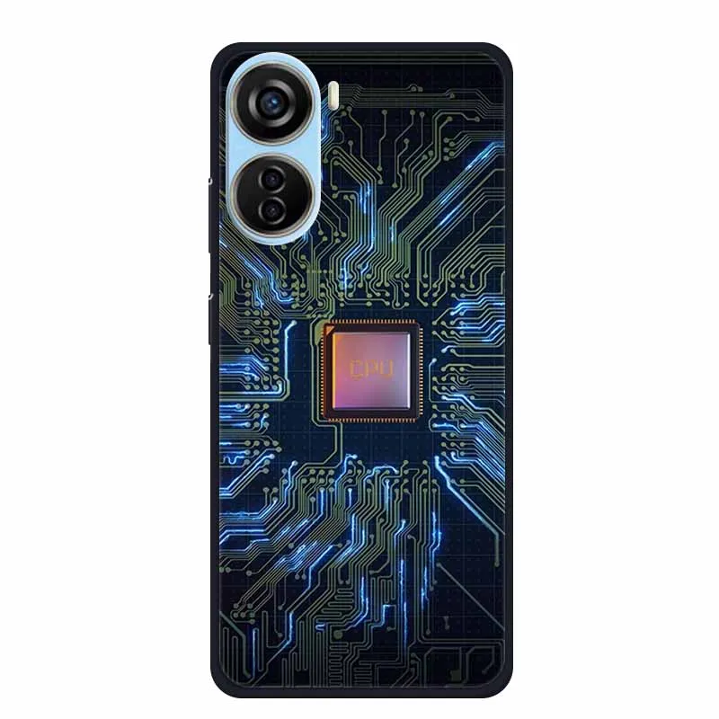 Funda para ZTE Blade V40 diseño Funda de silicona suave estética cubierta negra para Blade V40 diseño protector a prueba de golpes Coque parachoques - imagen 5