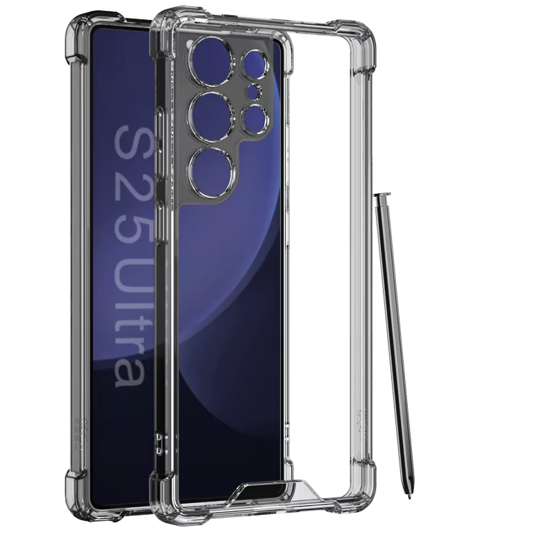 Funda S25 Ultra Airbag a prueba de golpes, funda acrílica transparente para Samsung Galaxy S24 FE S25 Ultra, protección de cámara, funda transparente para PC - imagen 5
