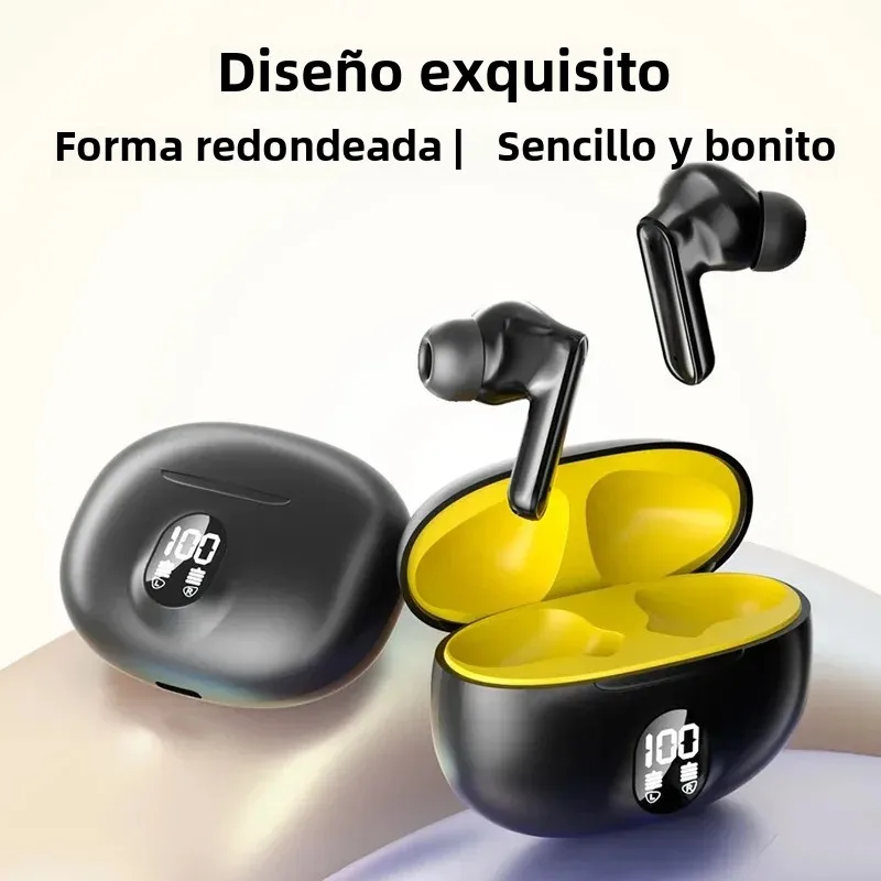 Auriculares inalámbricos con Bluetooth, cascos TWS con micrófono estéreo deportivos, intrauditivos con Control táctil, Larga modo de reposo, llamadas HD, juego - imagen 4