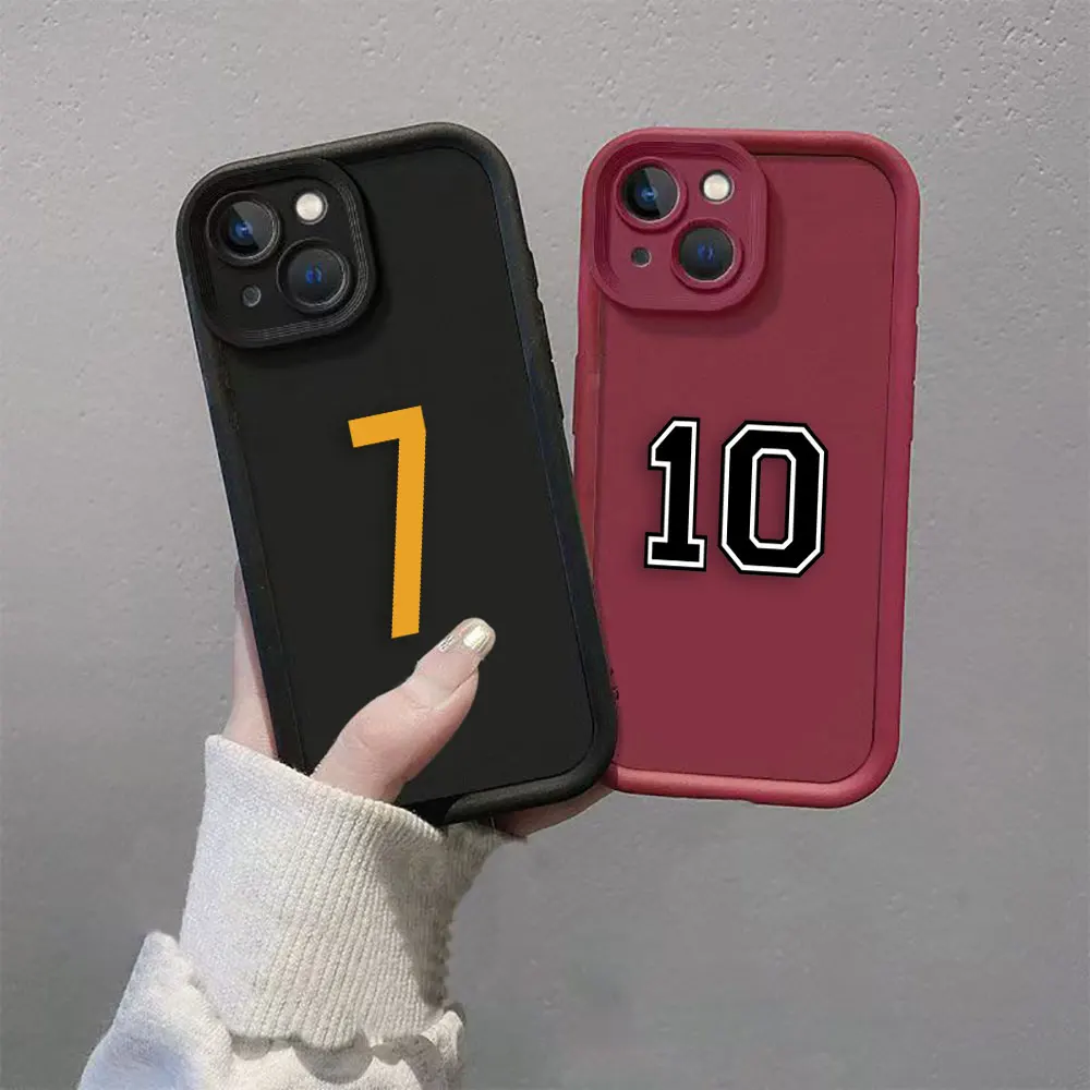 Funda de teléfono con números de la suerte de fútbol 7 10 9, Funda de TPU para OPPO RENO 12 12F 11 11F 10 8 8T 7 7Z 6 6Z 5 Lite PRO PLUS - imagen 3