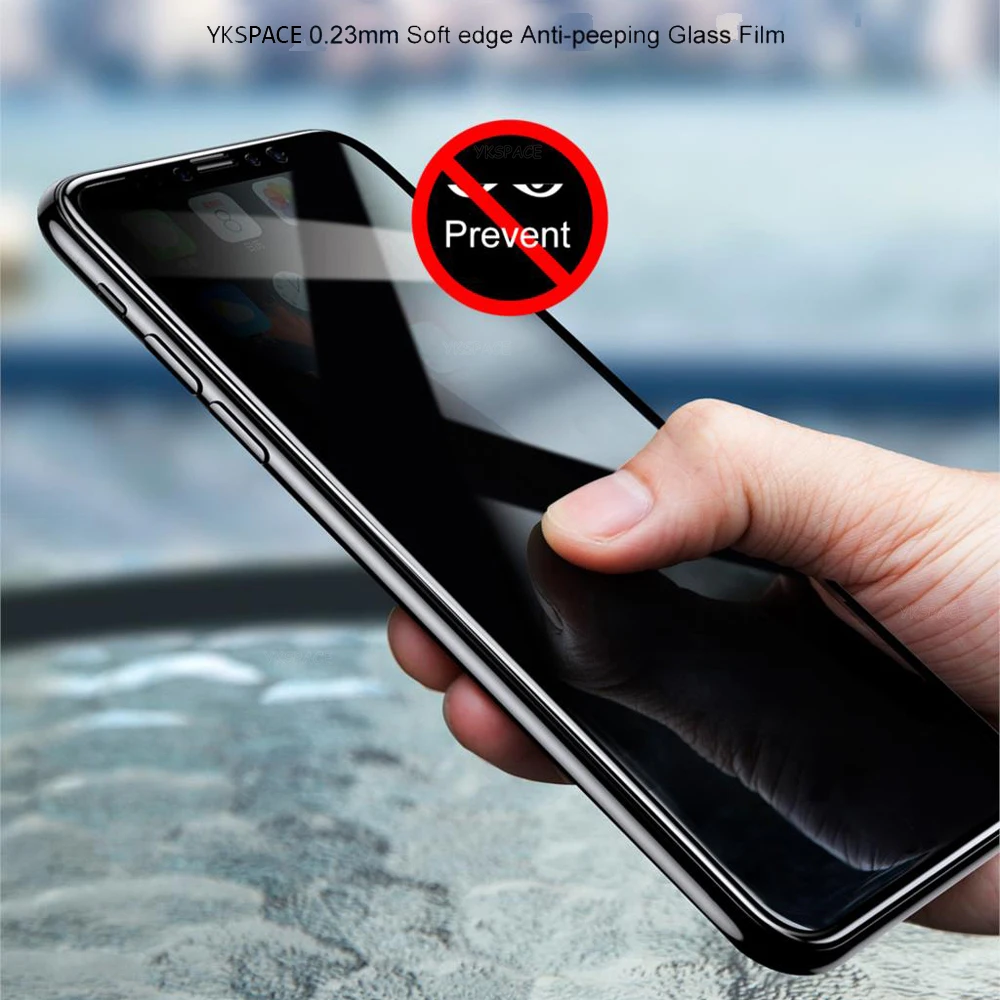 Protector de pantalla antiespía de cubierta completa 3D para iPhone X XR XS 11 12 13 Mini 14 15 16 Pro Max 8 Plus SE 2020 vidrio templado de privacidad - imagen 3