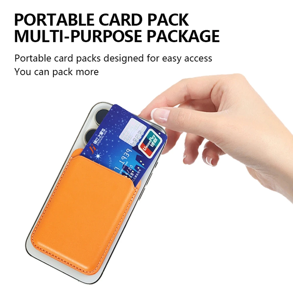 Funda de cuero magnética para tarjetas, billetera para iPhone 16/15/14/13/12, tarjetero Mag-Safe, funda para teléfono, accesorios - imagen 3