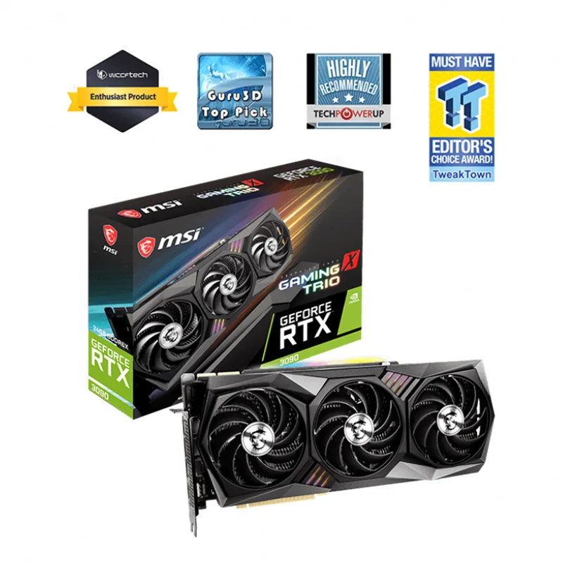 Tarjeta gráfica MSI RTX 3090 GAMING X TRIO 24G rtx3090 GPU GDDR6X RTX 3090, 19500MHz HDCP Mining 3090, 19500MHz GDDR6X - imagen 2