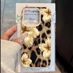 Funda Antigolpes iPhone 16 Pro Max - Diseño Leopardo Dorado
