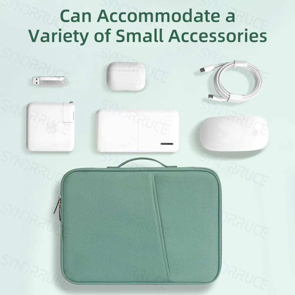 Bolsa de ordenador portátil para Macbook Air 13 Pro, funda impermeable para Notebook, 11, 13 pulgadas, iPad Pro 12,9, funda de tela, accesorios - imagen 5