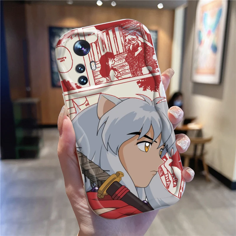 Inuyasha Anime arte Popular para Xiaomi Mi 14 12 12T 11 Lite Poco M6 X6 X5 X4 X3 M3 F4 Pro GT NFC 5G onda aceite trasera funda de teléfono - imagen 3