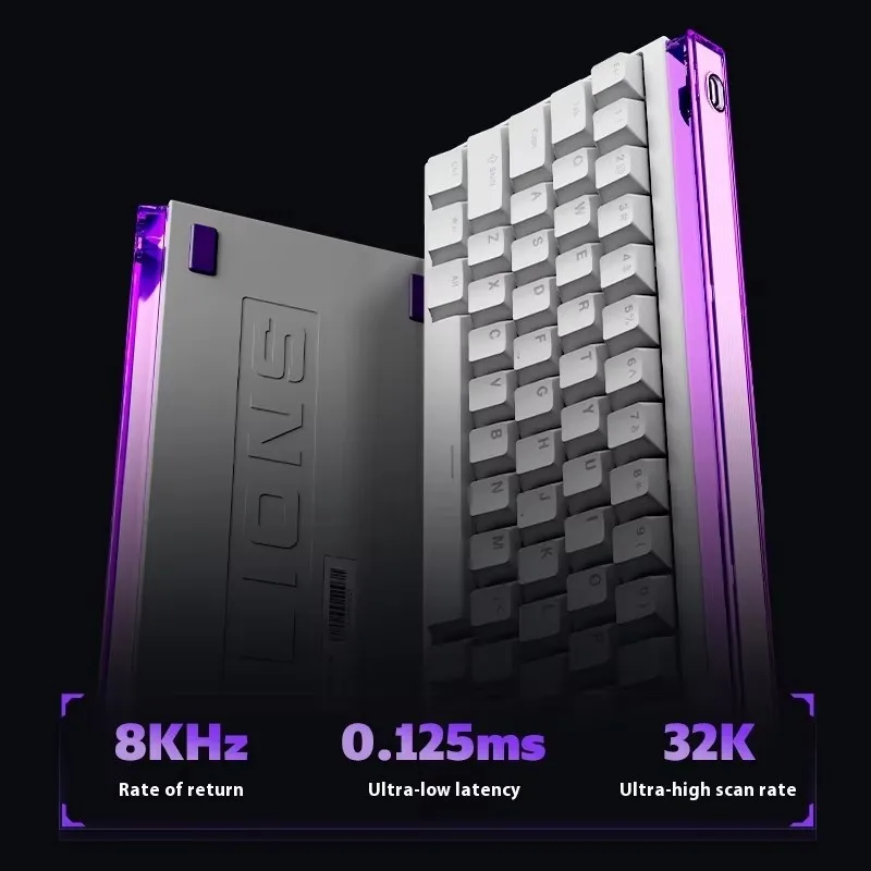 Madlions NANO 68/68 PRO teclado de eje magnético TTC eje tipo C RGB 8000HZ ajustable 0 zona muerta RT 0,01 teclado para juegos Esports - imagen 3