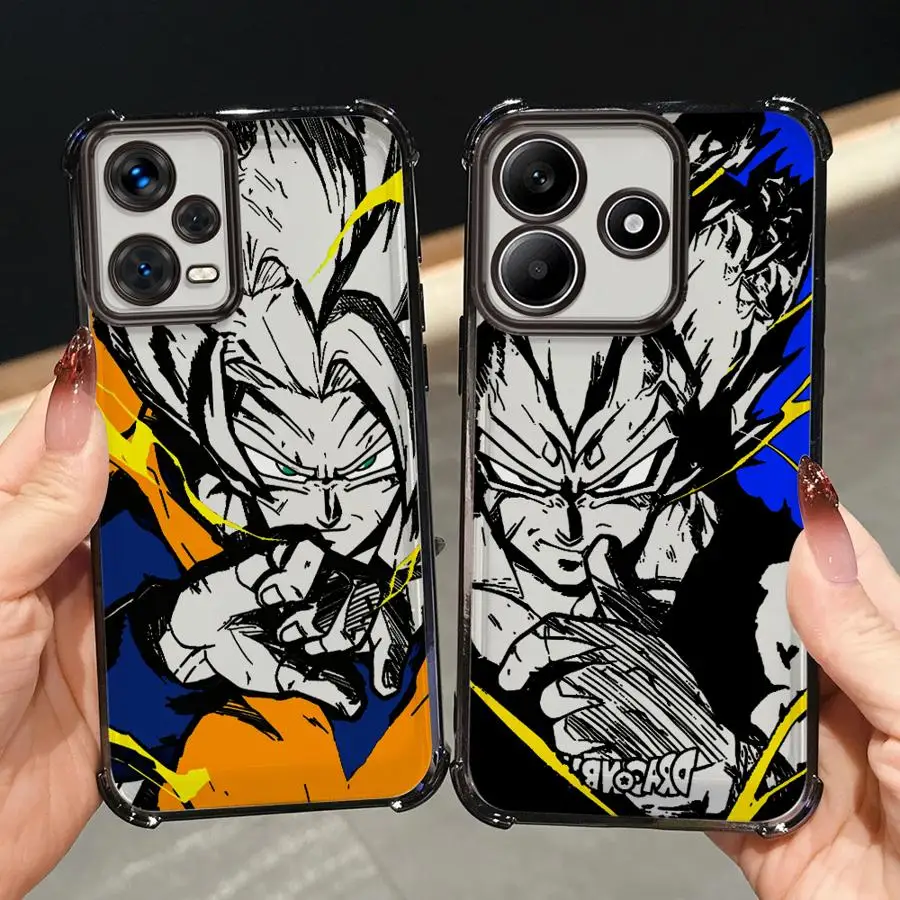 Funda de teléfono suave para Xiaomi Redmi A3X K80 5G A3 13C A5 K80 Pro 14C Dragon Ball Cool Vegetas Goku - imagen 3