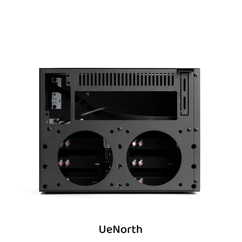 UENORTH UE-S6 chasis NAS de seis ranuras placa base itx servidor de almacenamiento de escritorio DIY caja pequeña con plano posterior compatible con intercambio en caliente - imagen 4