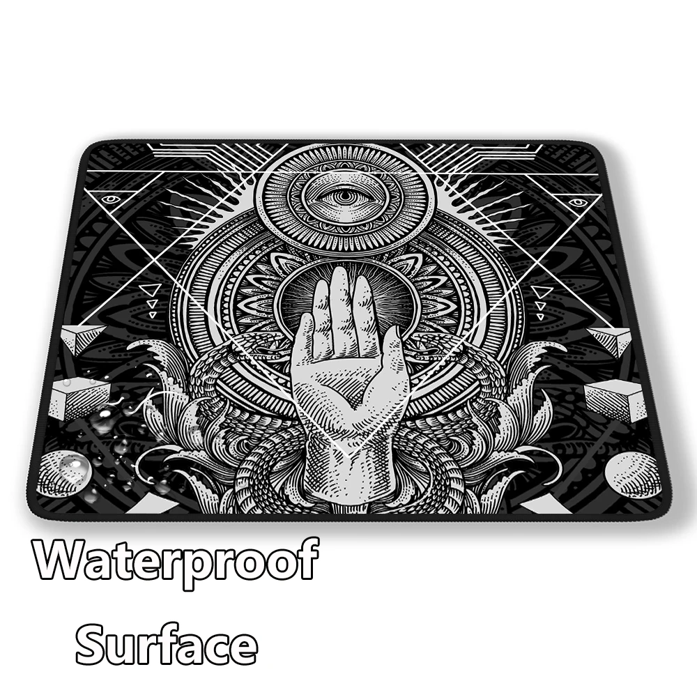 Alfombrilla de ratón Mystic Vision Premium Balance, alfombrilla de ratón para juegos con superficie impermeable, alfombrilla de ratón de goma antideslizante para ordenador, alfombrilla de escritorio de 45x40cm