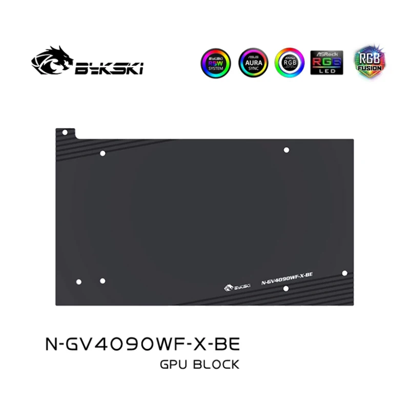 Bykski N-GV4090WF-X bloque de agua para GIGABYTE GeForce RTX4090 WINDFORCE 24G tarjeta GPU/radiador de refrigeración de cobre sincronización RGB - imagen 5