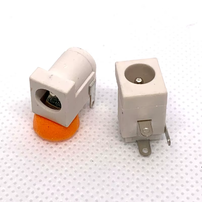 Lote de 10 unidades de DC-005 PCB, 2,1 conector hembra de 5,5 x/2,5mm, CC, blanco, 2,1 5,5 x/2,5 MM - imagen 5