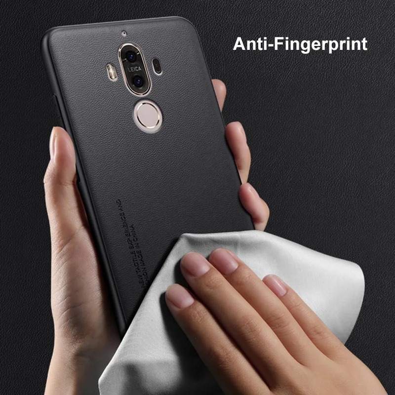 Para Huawei Mate 9 funda de lujo de cuero PU funda de teléfono para Huawei Mate 9 Mate9 contraportada de silicona mate a prueba de golpes protección completa - imagen 5