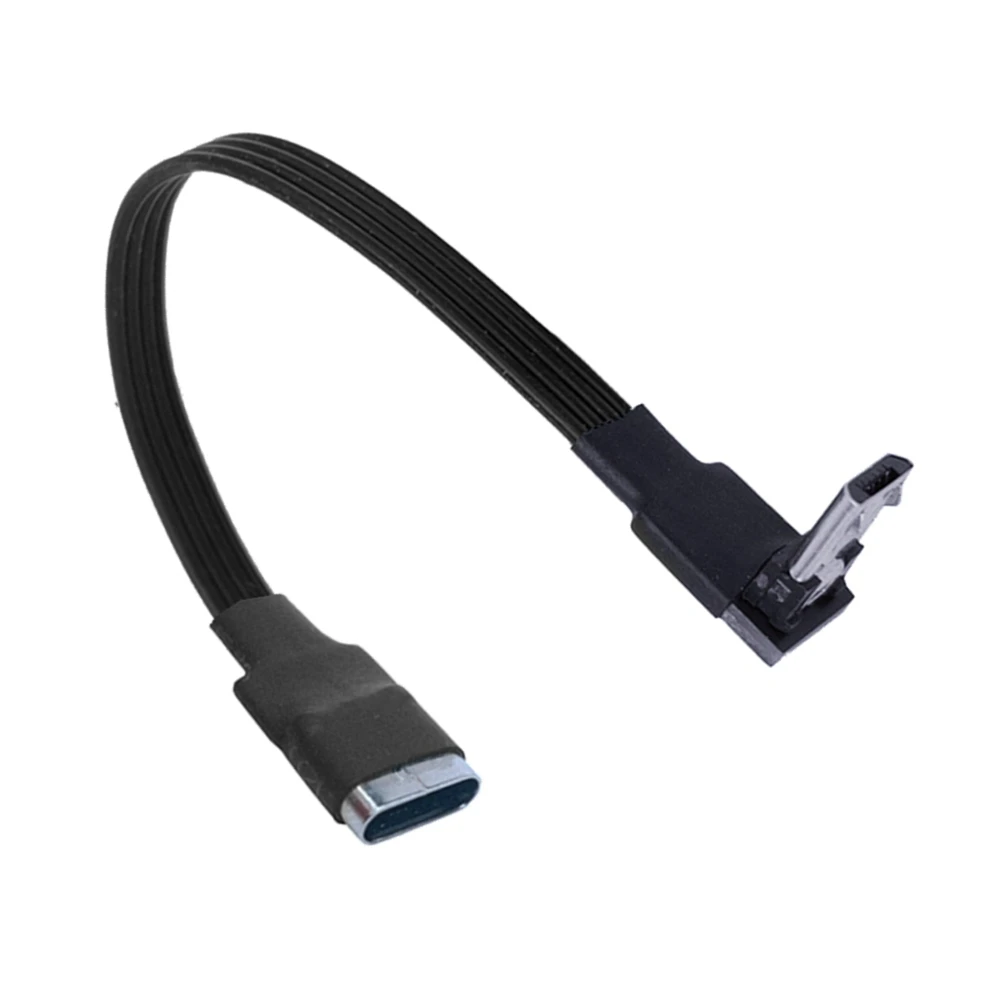 5CM-3M ángulo de 90 grados tipo C hembra a Micro/MINI/tipo-c/Micro B macho Cable adaptador convertidor de cargador de datos de carga USB