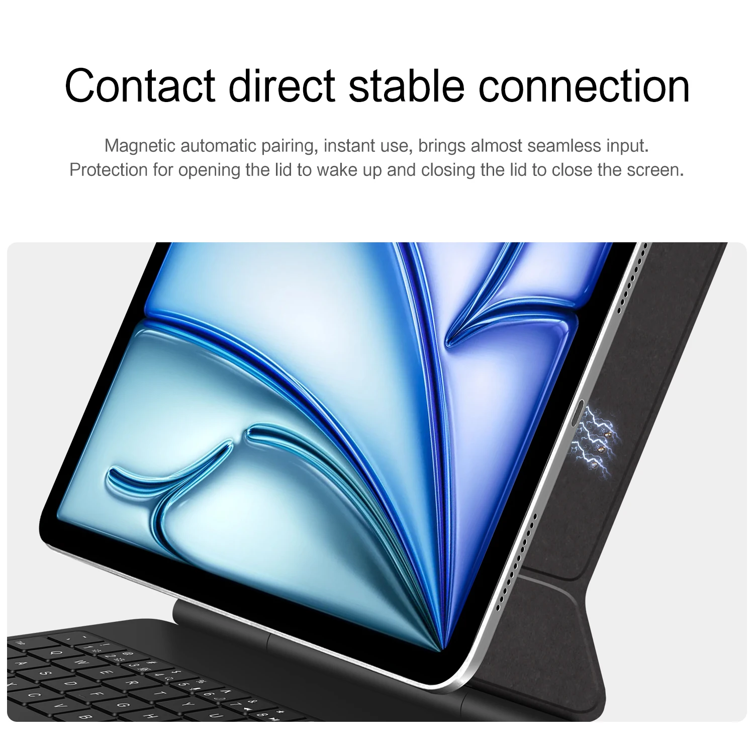 Teclado mágico Plug & Play inteligente para iPad Air 11 pulgadas M3 2025 funda para iPad Air 6 11 M2 Air 4 5 Pro 11 "retroiluminación multitáctil - imagen 5