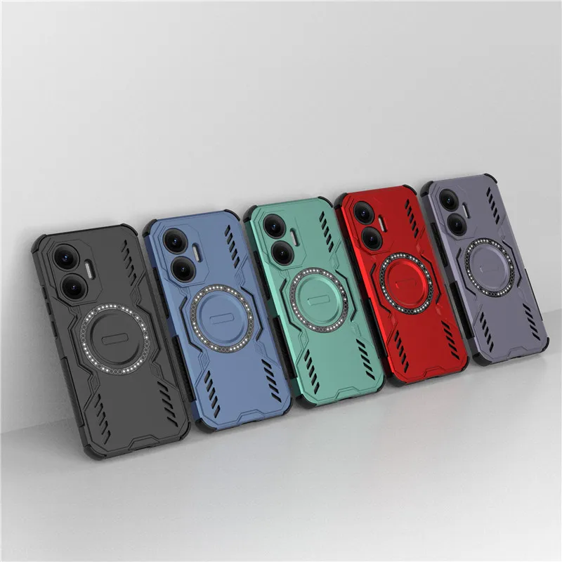 Para Xiaomi Poco F7 Funda Poco F7 cubierta disipación de calor carga inalámbrica magnética parachoques Fundas protectoras para teléfono en Poco F7 Funda