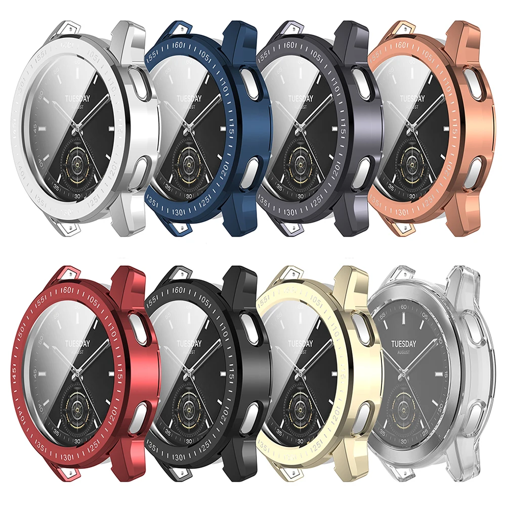 Funda protectora de TPU para Xiaomi Watch S3, Protector de pantalla completa, cubierta de marco de carcasa, parachoques - imagen 2