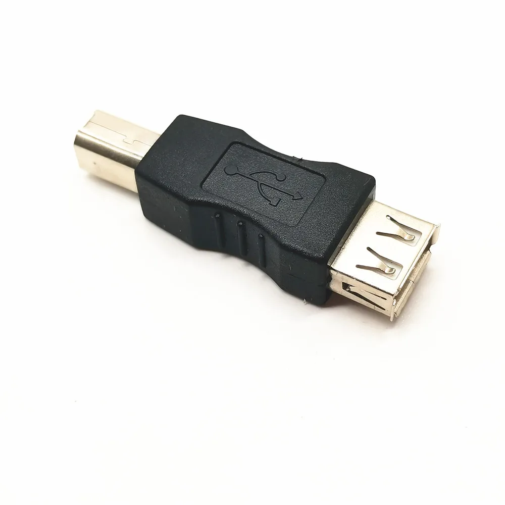 1 Uds USB 2,0 de alta velocidad tipo A hembra a tipo B macho adaptador de escáner de impresora USB conector convertidor acoplador de sincronización de datos