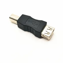 1 Uds USB 2,0 de alta velocidad tipo A hembra a tipo B macho adaptador de escáner de impresora USB conector convertidor acoplador de sincronización de datos