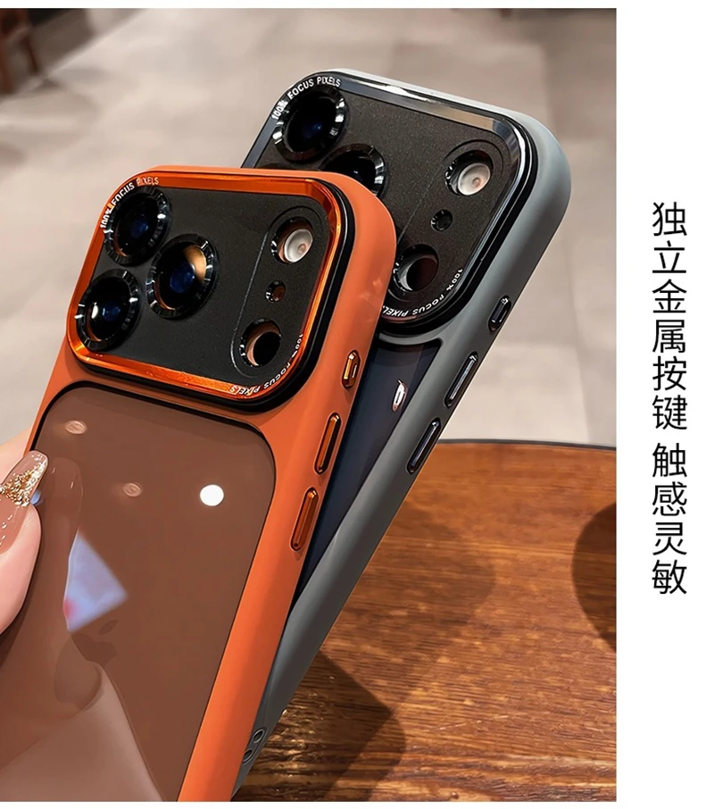 Funda de teléfono transparente de lujo para IPhone 17 Air 16 15 14 13 12 Pro Max Plus 17Air 17Pro 16Pro i17 cubierta de parachoques transparente a prueba de golpes - imagen 4