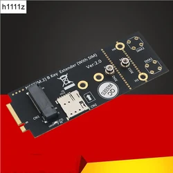 Adaptador Extensor M.2 B Key a B Key con Ranura Nano SIM 4G/5G