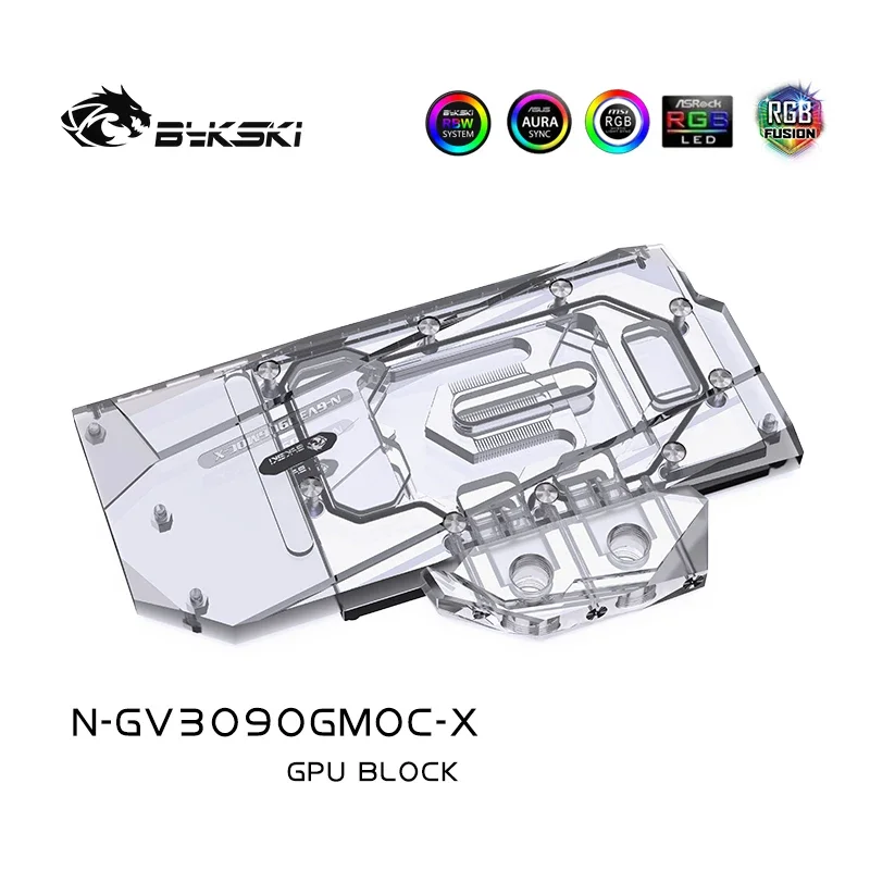 Bykski N-GV3090GMOC-X bloque de agua para uso para GIGABYTE RTX 3080 GAMING OC 3X 10G/3090/3080ti tarjeta GPU/bloque de radiador de cobre/A-RGB - imagen 3