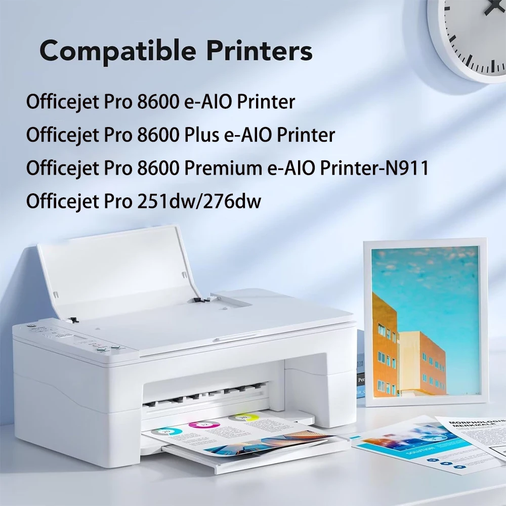 Cartucho de tinta 950XL 951XL para HP Officejet pro 8100 8600 Series 8610 8615 8620 8625 8630 8660 8680 251dw 276dw negro y Color - imagen 2