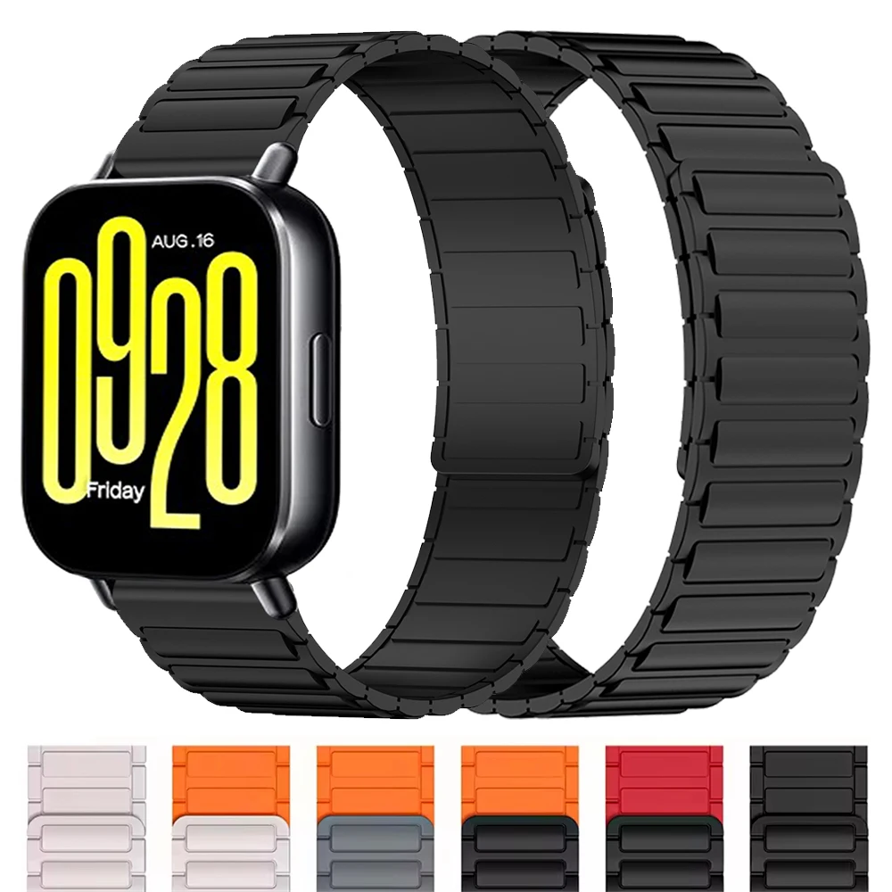 Correa deportiva magnética de 22mm para reloj REDMI 5, pulsera suave activa/Lite para reloj AMAZFIT/Xiaomi, accesorios de repuesto de silicona - imagen 2