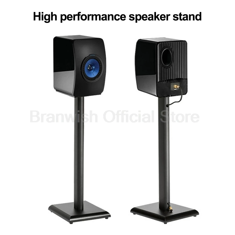 Soporte de altavoz para estantería de suelo, soporte de caja de sonido de madera para sala de estar, cine en casa, soporte de Audio de sonido envolvente, 60cm/80cm, 2 uds. - imagen 4