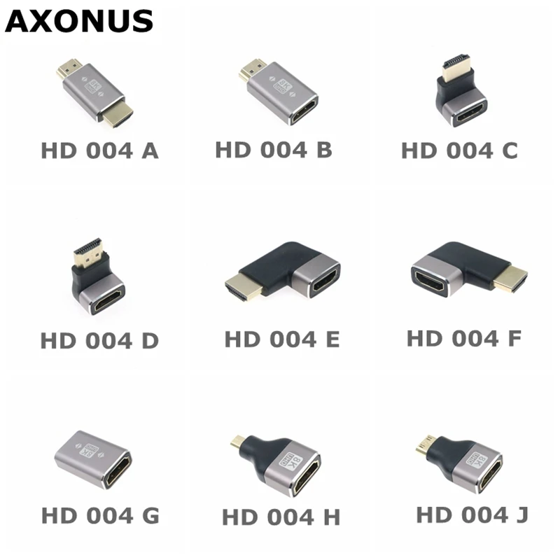 90 270 grados ángulo recto 2,1 8K 60Hz convertidor macho a hembra Micro Mini conector de Cable compatible con HDMI para TV portátil - imagen 2