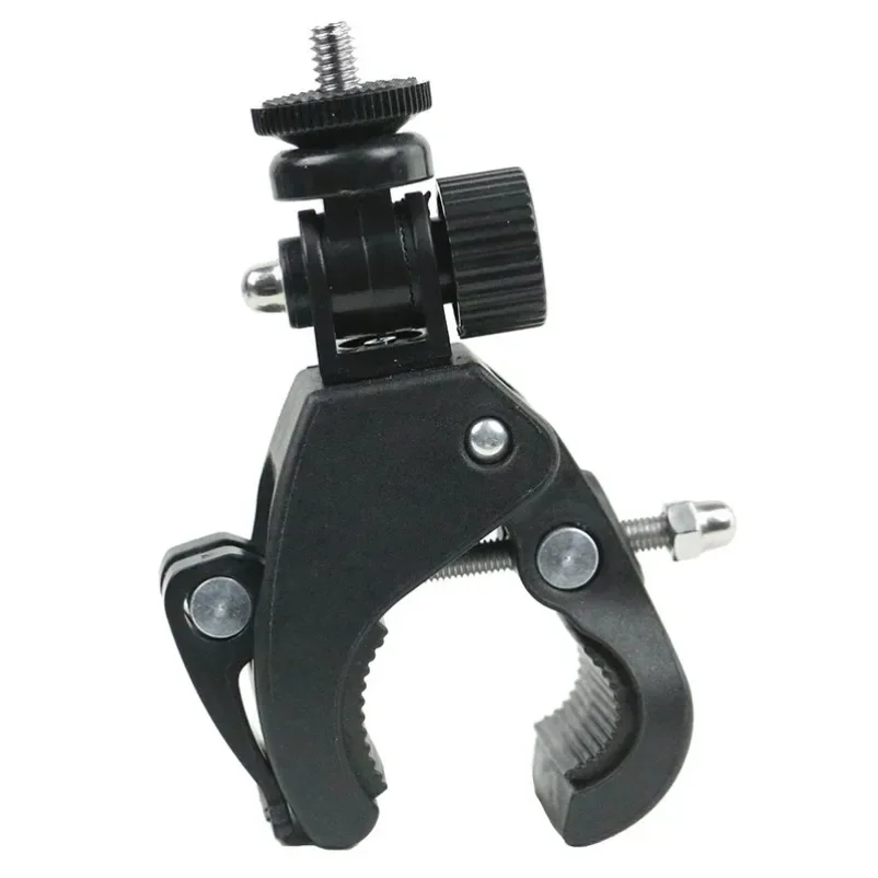 Universal 360 grados de rotación 1/4 cámara DV bicicleta manillar abrazadera soporte trípode montaje tornillo Clip para cámara deportiva GOPRO - imagen 5