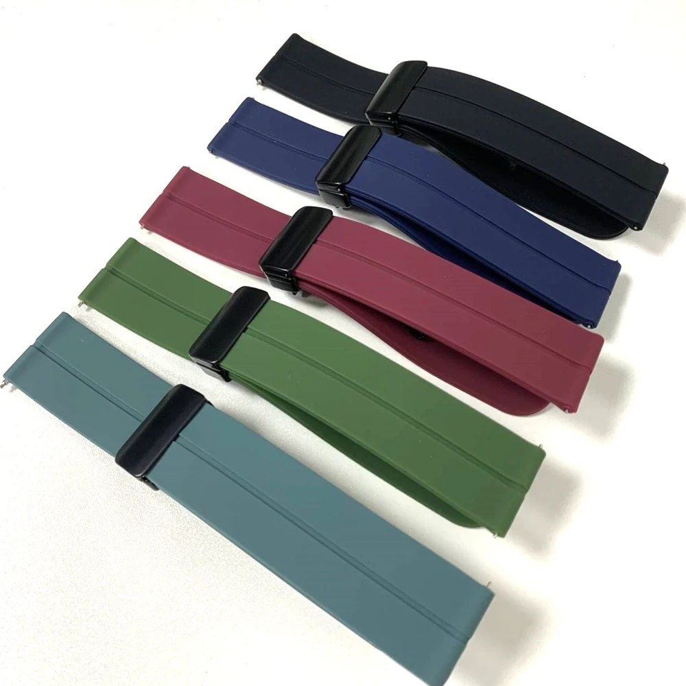 Correa deportiva con hebilla magnética de silicona de 22mm y 20mm para COROS PACE Pro 3 2 correas de reloj suaves para pulsera COROS APEX 2 Pro/4 42mm 46mm - imagen 4