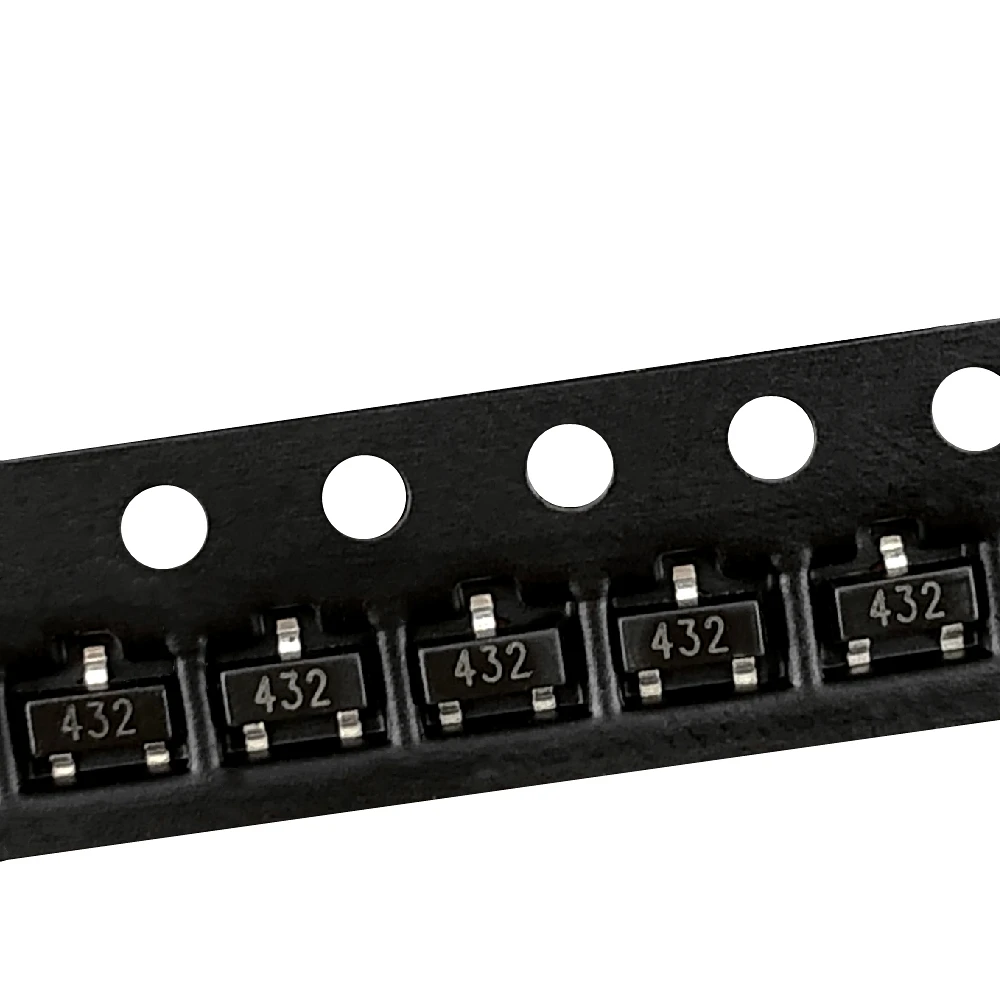 (100 uds) TL432 432 SOT-23 SMD regulador de voltaje IC triodo Transistor (marcado 432) - imagen 2