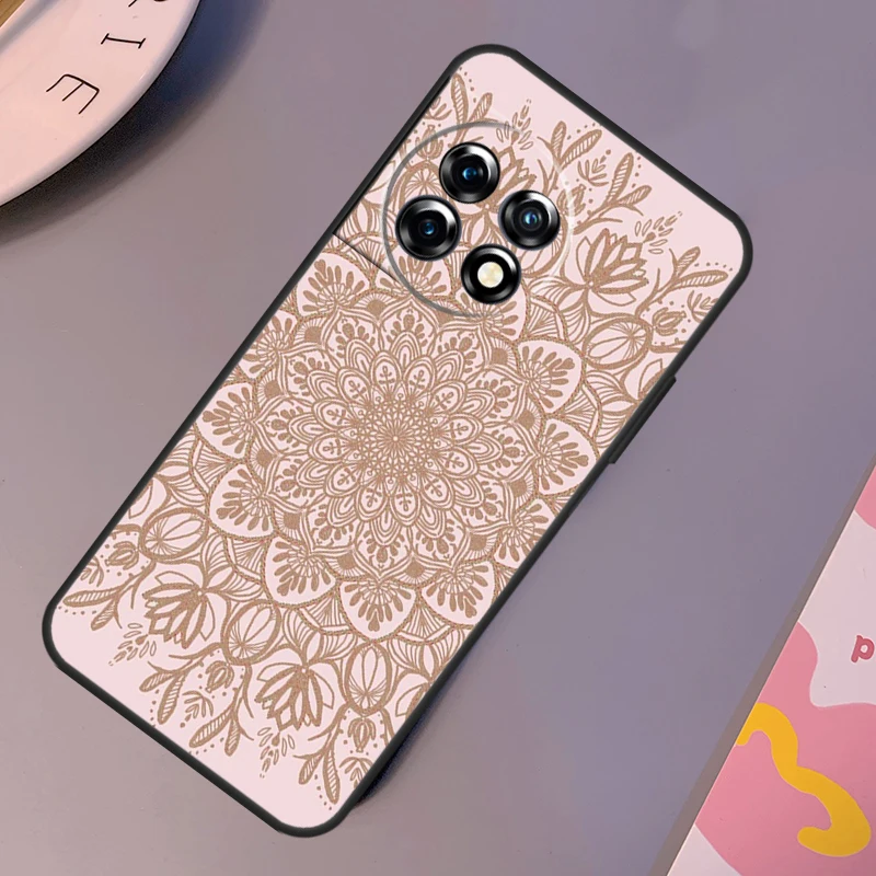 Funda de Mandala con patrón indio para OnePlus 12 11 9 10 Pro 9RT 10T 10R 12R OnePlus Nord CE 2 3 Lite 2T N10 N20 - imagen 2