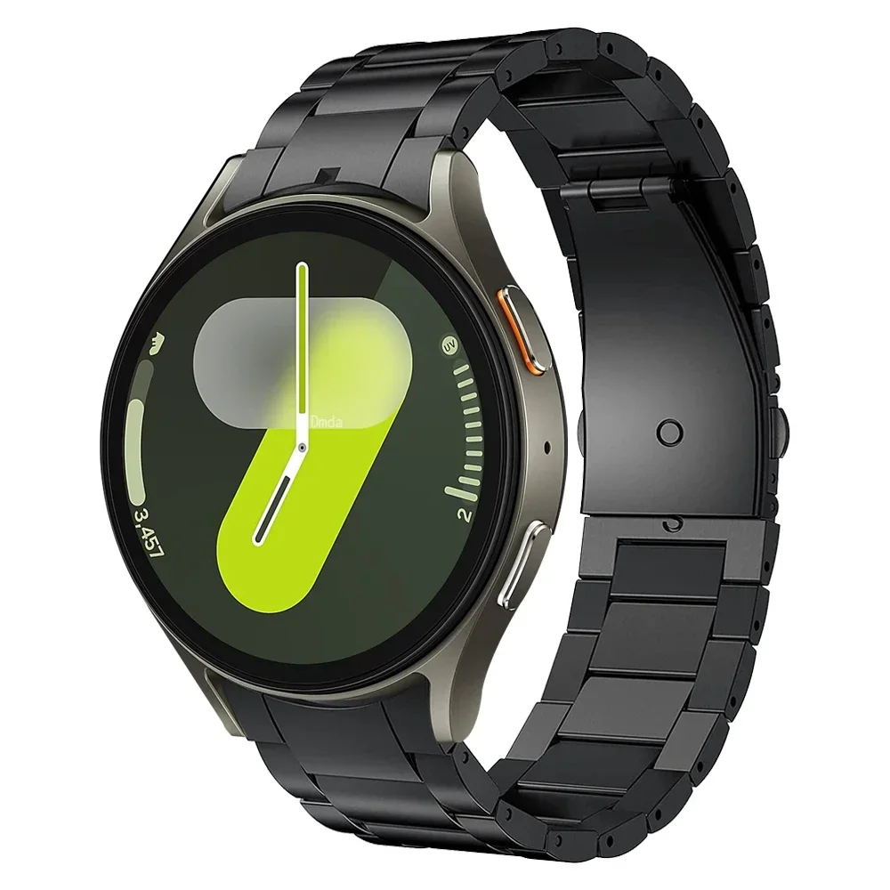 Correa de Metal sin huecos para Samsung Galaxy Watch 7 44 40mm/6 4 Classic 46 42mm/Galaxy Watch 5 Pro 45mm, pulsera de acero inoxidable - imagen 2