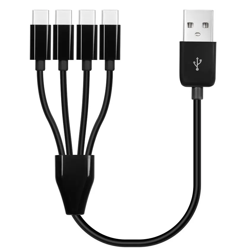 Multi 4 in 1 USB C Long Charger Cable Charging Cord Multiple Ports Charging Cable Type C Connector for Cellphones - imagen 2