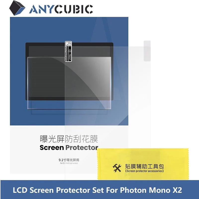 ANYCUBIC-Juego de protectores de pantalla LCD para impresora 3d, piezas para Photon Mono X2, tamaño de 9,1 pulgadas, 1 unidad/5 unidades