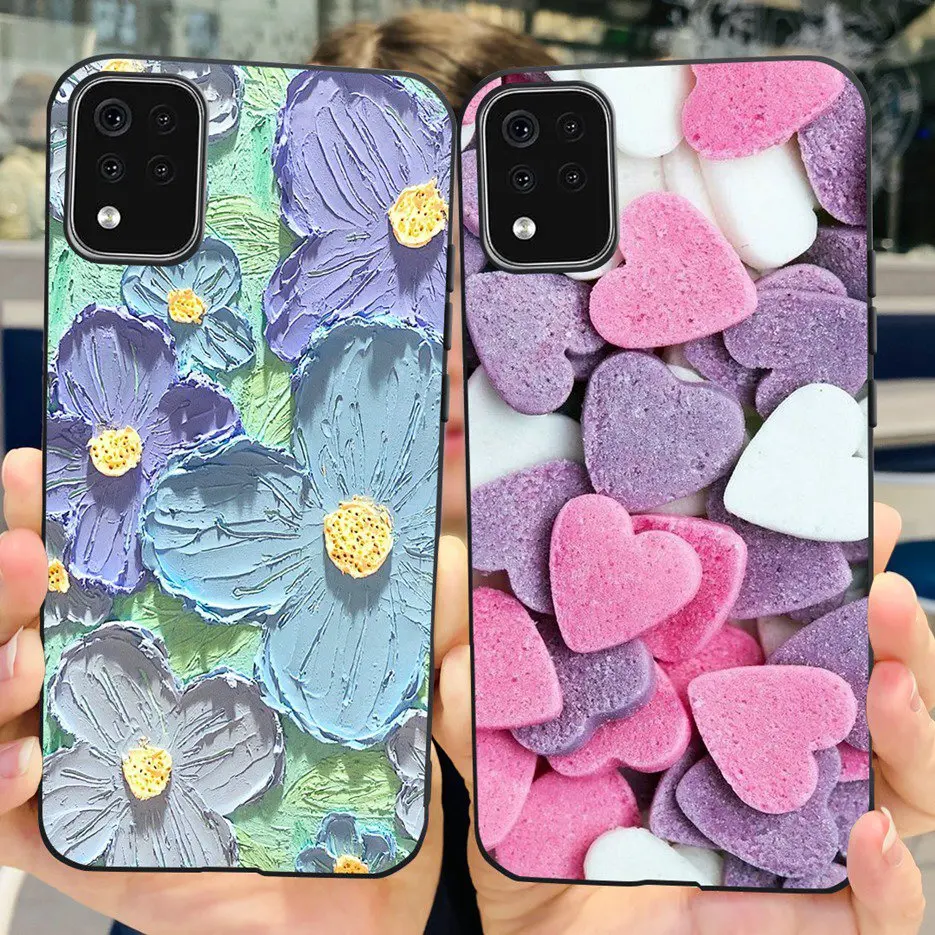 Para LG K42 funda LM-K420 LM-K420H funda pintada de lujo funda de teléfono de silicona suave TPU para LG K42 K 42 LGK42 contraportada 6,6 ''Fundas - imagen 3