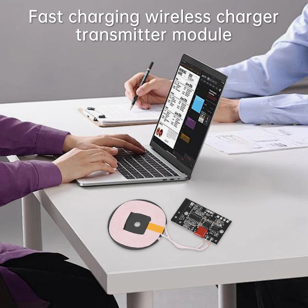 Módulo de carga inalámbrica PCBA de larga distancia para el hogar y el coche, módulo transmisor de cargador inalámbrico rápido de 15W, 12V - imagen 2